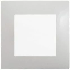 Poussoir Blanc Delta Viva + Plaque Gris - SIEMENS - SIEMENS