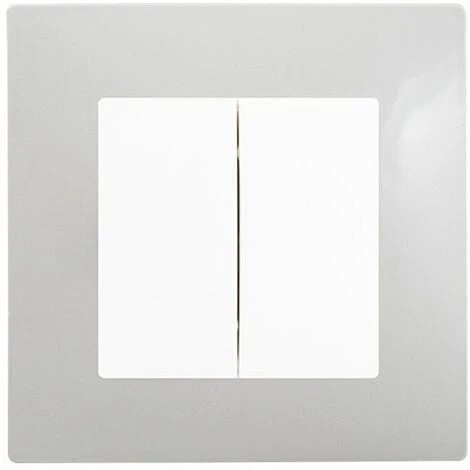 Double Va Et Vient Blanc Delta Viva + Plaque Gris - SIEMENS - SIEMENS 1 Double Va Et Vient Blanc Delta Viva + Plaque Gris - SIEMENS - SIEMENS