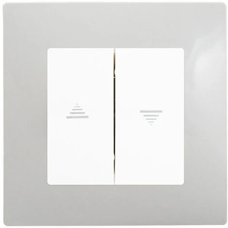 Interrupteur Volet Roulant Blanc Delta Viva + Plaque Gris - SIEMENS - SIEMENS 1 Interrupteur Volet Roulant Blanc Delta Viva + Plaque Gris - SIEMENS - SIEMENS