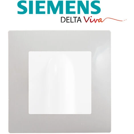 Sortie De Cable Blanc Delta Viva + Plaque Gris - SIEMENS - SIEMENS 2 Sortie De Cable Blanc Delta Viva + Plaque Gris - SIEMENS - SIEMENS – Image 2