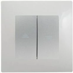 Interrupteur Volet Roulant Silver Delta Viva + Plaque Gris - SIEMENS - SIEMENS