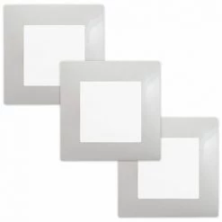 LOT De 3 Va-et-Vient Blanc Delta Viva + Plaques Gris - SIEMENS - SIEMENS