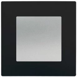 Poussoir Silver Delta Viva + Plaque Noir - SIEMENS - SIEMENS