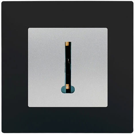 Prise Téléphone Silver Delta Viva + Plaque Noir - SIEMENS - SIEMENS 1 Prise Téléphone Silver Delta Viva + Plaque Noir - SIEMENS - SIEMENS