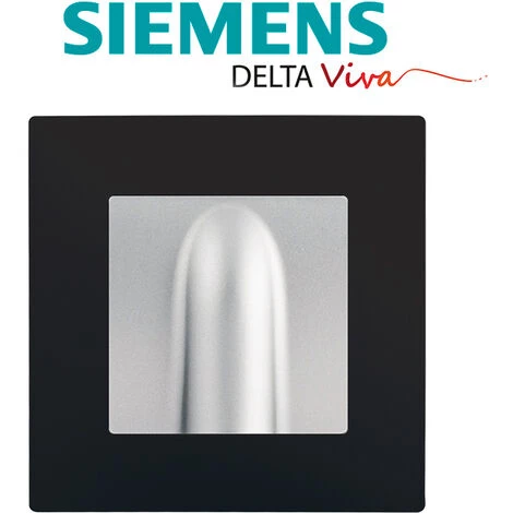 Sortie De Cable Silver Delta Viva + Plaque Noir - SIEMENS - SIEMENS 2 Sortie De Cable Silver Delta Viva + Plaque Noir - SIEMENS - SIEMENS – Image 2