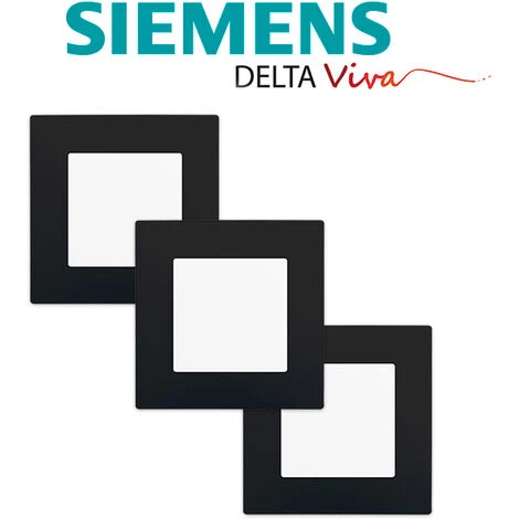 LOT 3 Va Et Vient Blanc Delta Viva + Plaque Noir - SIEMENS - SIEMENS 2 LOT 3 Va Et Vient Blanc Delta Viva + Plaque Noir - SIEMENS - SIEMENS – Image 2