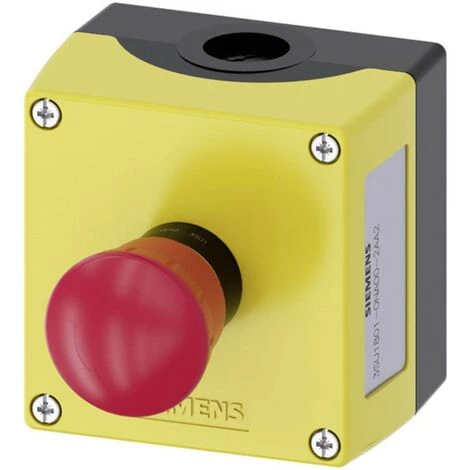 Siemens 3SU1801-0NA00-2AA2 Bouton Champignon En Boîtier Jaune Décrochage Par Rotation 1 Pc(s) 1 Siemens 3SU1801-0NA00-2AA2 Bouton Champignon En Boîtier Jaune Décrochage Par Rotation 1 Pc(s)
