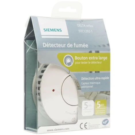 Lot De 10 Détecteurs De Fumée NF Autonomie Et Garantie 5 Ans Delta Reflex 5TC1292-1 - SIEMENS - SIEMENS 3 Lot De 10 Détecteurs De Fumée NF Autonomie Et Garantie 5 Ans Delta Reflex 5TC1292-1 - SIEMENS - SIEMENS – Image 3