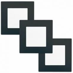 LOT 3 Va Et Vient Blanc Delta Viva + Plaque Anthracite - SIEMENS - SIEMENS