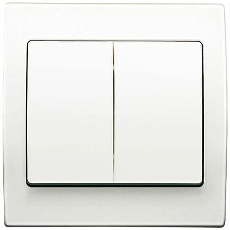 Double Poussoir Blanc Delta Iris + Plaque Basic Blanc - SIEMENS - SIEMENS 1 Double Poussoir Blanc Delta Iris + Plaque Basic Blanc - SIEMENS - SIEMENS