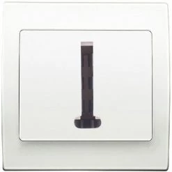 Prise Téléphone Blanc Delta Iris + Plaque Basic Blanc - SIEMENS - SIEMENS