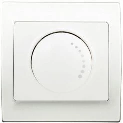 Va Et Vient Variateur 500W Blanc Delta Iris + Plaque Basic Blanc - SIEMENS - SIEMENS