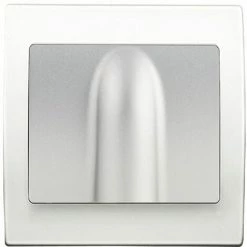 Sortie De Cable Silver Delta Iris + Plaque Basic Blanc - SIEMENS - SIEMENS