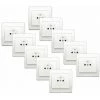 LOT 10 Prises 2P+T Blanc Delta Iris + Plaques Basic Blanc - SIEMENS - SIEMENS