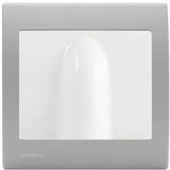 Sortie De Cable Blanc Delta Iris + Plaque Basic Silver - SIEMENS - SIEMENS
