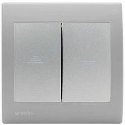 Interrupteur Volet Roulant Silver Delta Iris + Plaque Basic Silver - SIEMENS - SIEMENS