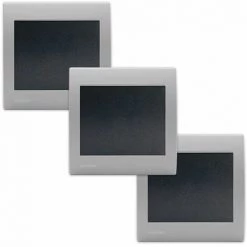 Lot De 3 Va Et Vient Anthracite Delta Iris + Plaque Basic Silver - SIEMENS - SIEMENS