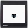 Prise Informatique RJ45 Blanc Delta Iris + Plaque Basic Anthracite - SIEMENS - SIEMENS