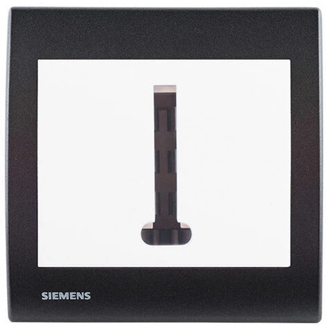 Prise Téléphone Blanc Delta Iris + Plaque Basic Anthracite - SIEMENS - SIEMENS 1 Prise Téléphone Blanc Delta Iris + Plaque Basic Anthracite - SIEMENS - SIEMENS