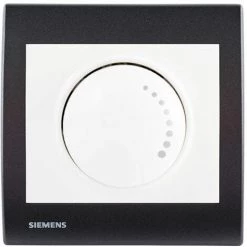 Va Et Vient Variateur 500W Blanc Delta Iris + Plaque Basic Anthracite - SIEMENS - SIEMENS