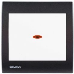 Va Et Vient Lumineux Blanc Delta Iris + Plaque Basic Anthracite - SIEMENS - SIEMENS