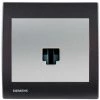 Prise Informatique RJ45 Silver Delta Iris + Plaque Basic Anthracite - SIEMENS - SIEMENS