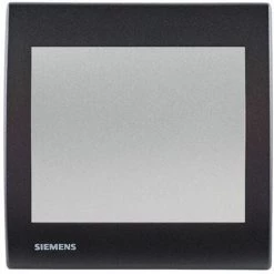 Poussoir Silver Delta Iris + Plaque Basic Anthracite - SIEMENS - SIEMENS
