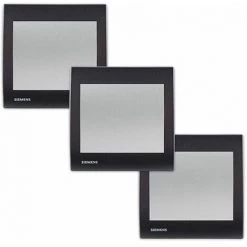 Lot De 3 Va Et Vient Silver Delta Iris + Plaque Anthracite - SIEMENS - SIEMENS