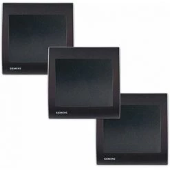 Lot De 3 Va Et Vient Anthracite Delta Iris + Plaque Anthracite - SIEMENS - SIEMENS