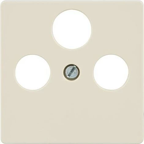 SIEMENS Plaque De Recouvrement Pour Raccord TV/SAT, Blanc électrique/ Type Protection IP20, Version 3 Trous 1 SIEMENS Plaque De Recouvrement Pour Raccord TV/SAT, Blanc électrique/ Type Protection IP20, Version 3 Trous