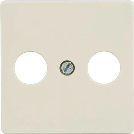 SIEMENS Plaque De Recouvrement Pour Raccord TV/SAT, Blanc Electrique/type De Protec IP2, Version 2 Trous 1 SIEMENS Plaque De Recouvrement Pour Raccord TV/SAT, Blanc Electrique/type De Protec IP2, Version 2 Trous