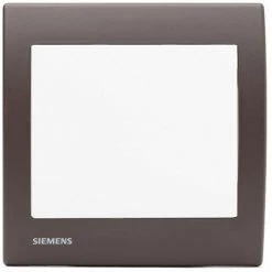 Poussoir Blanc Delta Iris + Plaque Soft Marron - SIEMENS - SIEMENS