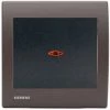 Va-et-Vient Lumineux Anthracite Delta Iris + Plaque Soft Marron - SIEMENS - SIEMENS