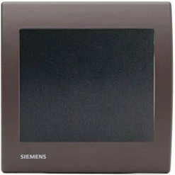 Va-et-Vient Anthracite Delta Iris + Plaque Soft Marron - SIEMENS - SIEMENS