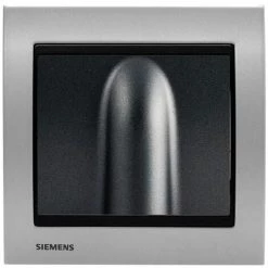 Sortie De Cable Anthracite Delta Iris + Plaque Métal Alu Silver - SIEMENS - SIEMENS