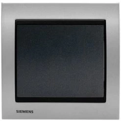 Va Et Vient Anthracite Delta Iris + Plaque Métal Alu Silver - SIEMENS - SIEMENS