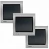 LOT 3 Va Et Vient Anthracite Delta Iris + Plaque Métal Alu Silver - SIEMENS - SIEMENS