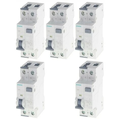 Kit Siemens Différentiels Magnétothermiques 10A 1P+N 30MA 4,5KA 5SU13531KK10 1 Kit Siemens Différentiels Magnétothermiques 10A 1P+N 30MA 4,5KA 5SU13531KK10