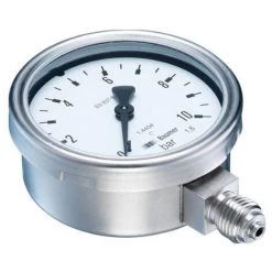 SIEMENS Baumer MEX5-D30.B22 Manomètre Industriel Bourdon G1/2 0..10bar - Blanc