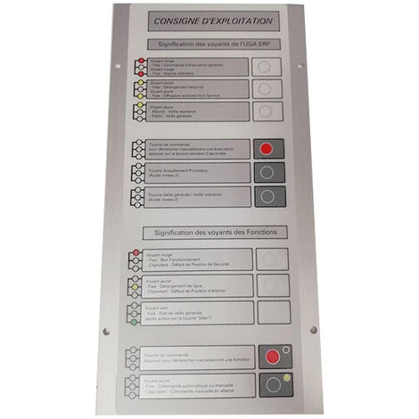 Siemens PCE20 Plaque De Consigne D'exploitation ERP - Gris 2 Siemens PCE20 Plaque De Consigne D'exploitation ERP - Gris – Image 2