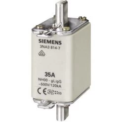 Siemens 3NA38227 Fusible NH Taille Du Fusible = 00 63 A 500 V/AC, 250 V/AC 3 Pc(s)