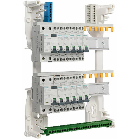 Tableau 2 Rangées Pré-équipé 2 Inter. Diff. 63A + 10 Disjoncteurs - SIEMENS - SIEMENS 2 Tableau 2 Rangées Pré-équipé 2 Inter. Diff. 63A + 10 Disjoncteurs - SIEMENS - SIEMENS – Image 2