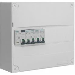 Tableau 1 Rangée Pré-équipé 1 Inter. Diff. 63A Type A + 4 Disjoncteurs - SIEMENS - SIEMENS