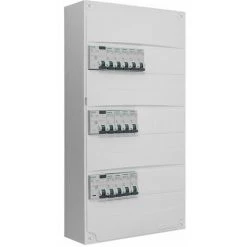 Tableau 3 Rangées Pré-équipé 2 Inter. Diff. 63A + 1 Inter. Diff. 40A + 13 Disjoncteurs - SIEMENS - SIEMENS