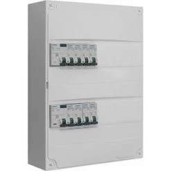 Tableau 2 Rangées Pré-équipé 2 Inter. Diff. 40A + 8 Disjoncteurs - SIEMENS - SIEMENS