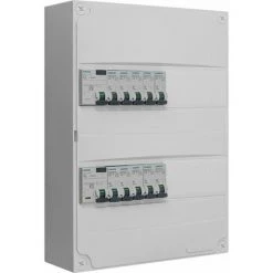 Tableau 2 Rangées Pré-équipé 2 Inter. Diff. 63A + 10 Disjoncteurs - SIEMENS - SIEMENS