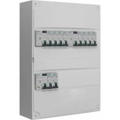 Tableau 2 Rangées Pré-équipé 2 Inter. Diff. 40A + 1 Inter. Diff. 40A + 10 Disjoncteurs - SIEMENS - SIEMENS