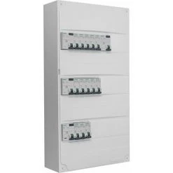 Tableau 3 Rangées Pré-équipé 4 Inter. Diff. 40A + 13 Disjoncteurs - SIEMENS - SIEMENS