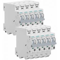 Lot De 10 Disjoncteurs Auto P+N 20A - SIEMENS - SIEMENS