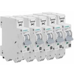 Lot De 5 Disjoncteurs Auto P+N 20A - SIEMENS - SIEMENS